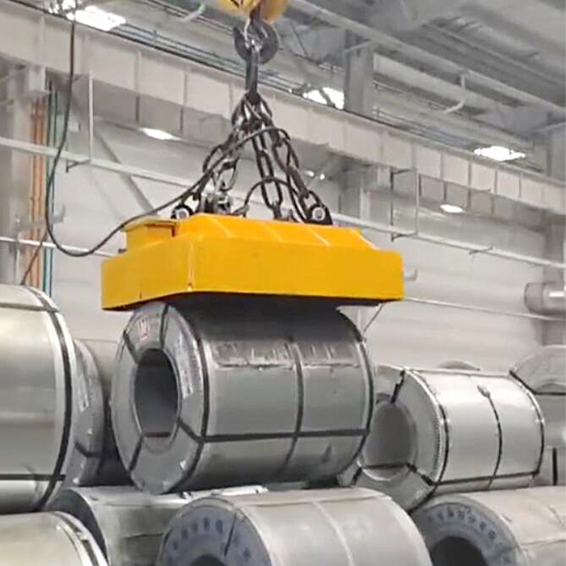 吊运立、卧钢带卷专用型复合智能起重电磁铁吊具