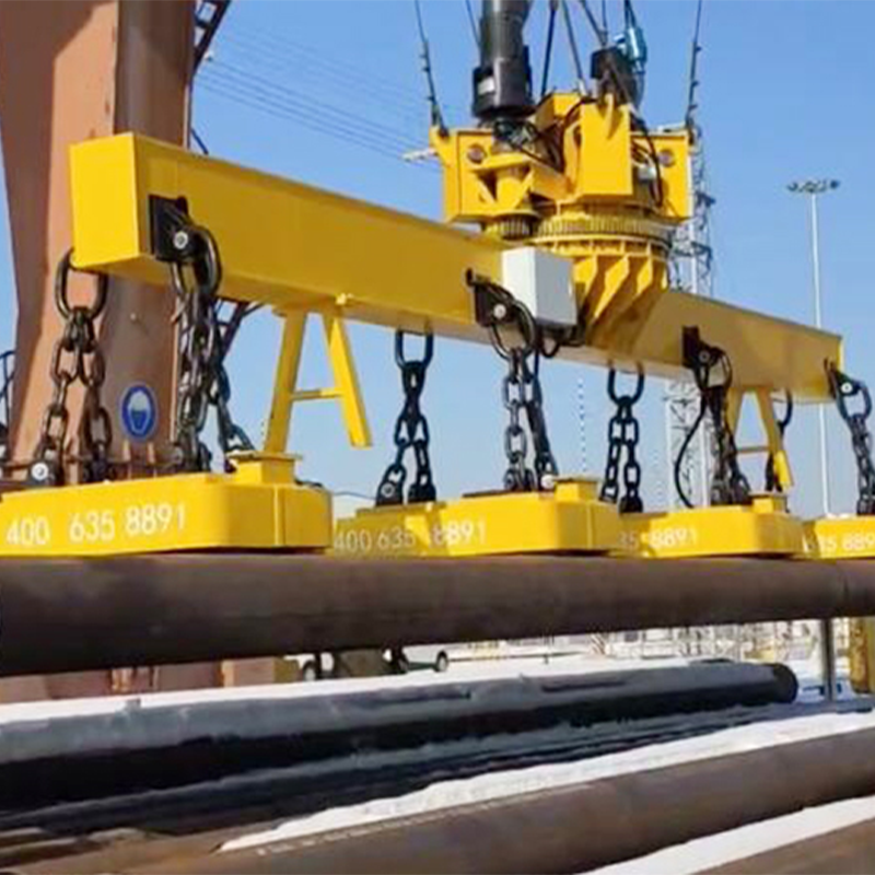 吊运管坯、钢管专用型复合智能起重电磁铁吊具